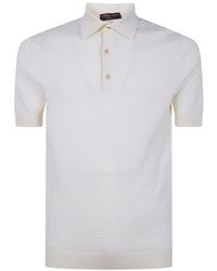 FILIPPO DE LAURENTIIS - Textured Polo Shirt - Lyst