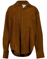 Ami Paris - Suede Buttoned Jacket - Lyst