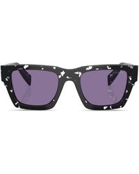 Prada - Tortoiseshell-effect Square Sunglasses - Lyst