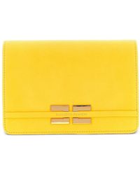 Elisabetta Franchi - Logo-Plaque Chain-Strap Shoulder Bag - Lyst