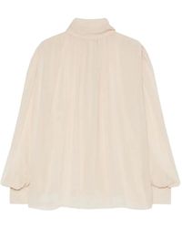 Marella - Blusa con lazo en el cuello - Lyst