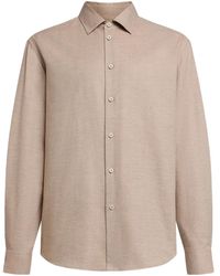 12 STOREEZ - Cotton Flannel Shirt - Lyst