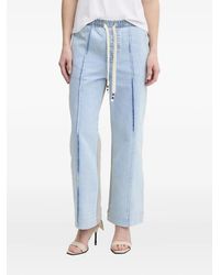Desigual - Pantalones De Chándal Con Panel Vaquero - Lyst
