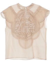 Elie Saab - Embroidered Blouse - Lyst