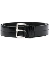 Prada - Logo-engraved Leather Belt - Lyst