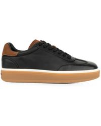 Linda Baumann - Leather Panelled Sneakers - Lyst