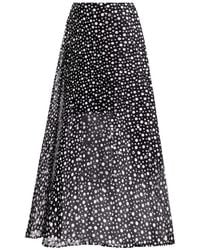 Gemy Maalouf - Polka Dot Midi Skirt - Lyst