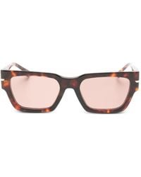 Victoria Beckham - Tortoiseshell-Effect Rectangle-Frame Sunglasses - Lyst