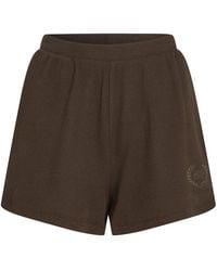 KARL LAGERFELD - Waffle Logo Embroidered Shorts - Lyst