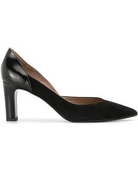 hermes black heels