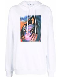 Off-White c/o Virgil Abloh - Graphic-Print Hoodie - Lyst