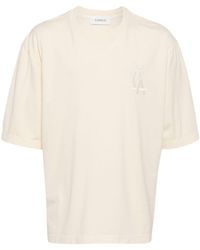 Laneus - T-Shirt mit Logo-Stickerei - Lyst