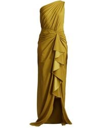 Tadashi Shoji - One-Shoulder Ruffled Evening Dress - Lyst
