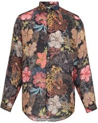 Amir Slama - Floral-Print Button-Up Shirt - Lyst