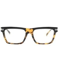 Versace - Tortoiseshell-Effect Rectangle-Frame Glasses - Lyst