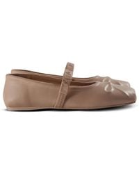 Marni - Leather ballerina shoes - Lyst