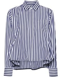 Sacai - Striped Handkerchief-hem Shirt - Lyst