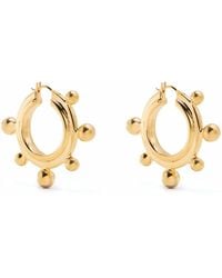Missoma - Medium Sphere Hoop Earrings - Lyst