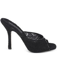 Ermanno Scervino - Lace-Overlay Peep-Toe Sandals - Lyst