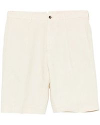 Dell'Oglio - Button Pleated Shorts - Lyst