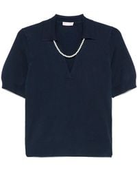 Liu Jo - Logo-Embellished Polo Top - Lyst