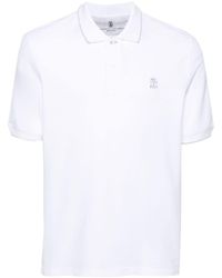 Brunello Cucinelli - Logo-embroidered Polo Shirt - Lyst