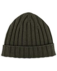 FILIPPO DE LAURENTIIS - Merino Wool Ribbed Beanie - Lyst