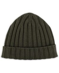 FILIPPO DE LAURENTIIS - Gerippte Merino-Beanie - Lyst