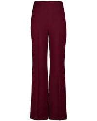 Roland Mouret - Wide-Leg Silk-Blend Trousers - Lyst