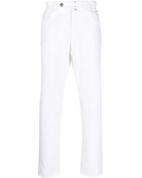 Incotex - Off-centre Button-fastening Trousers - Lyst
