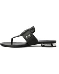 KARL LAGERFELD - Roxy Stud-Trim Flat Sandals - Lyst