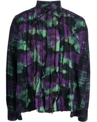 Needles - Tie-dye Pattern Flannel Shirt - Lyst