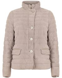 Moorer - Aisha-P Quilted High-Neck Jacket - Lyst