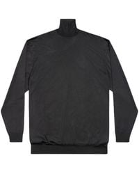 Balenciaga - Bb Oversized High-neck Sweater - Lyst