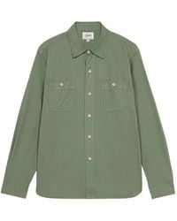 Fortela - Workt Patch-Pocket Cotton Shirt - Lyst