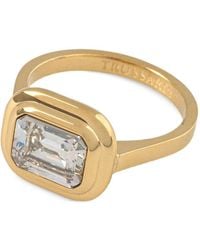 Trussardi - Crystal-Embellished Ring - Lyst