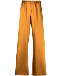 Forte Forte - Wide-leg Satin-finish Trousers - Lyst