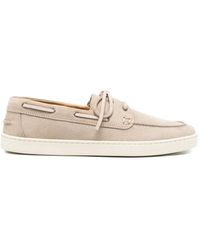 Henderson - Almond-Toe Lace-Up Boat Shoes - Lyst