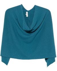 Eric Bompard - Poncho aus Kaschmir mit Wasserfallkragen - Lyst