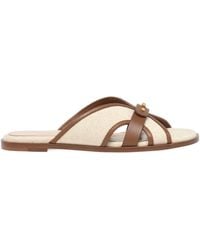 Gianvito Rossi - Paros Studded Flat Sandals - Lyst