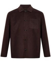 Kiton - Veste Boutonnée À Poches Plaquées - Lyst