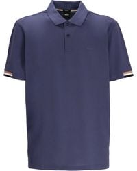 BOSS - Logo-Emed Polo Shirt - Lyst