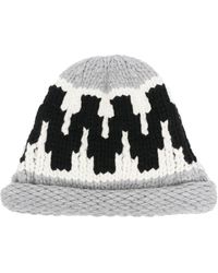 KENZO - Zigzag-knit Beanie Hat - Lyst