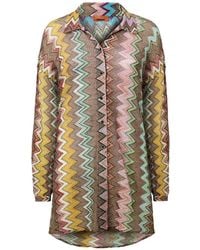 Missoni - Blusa Con Motivo En Zigzag - Lyst