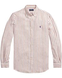 Polo Ralph Lauren - Gestreiftes Hemd aus Leinen - Lyst