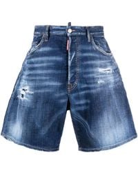 DSquared² - Short en jean à coupe ample - Lyst
