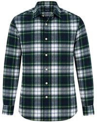 Deperlu - Tartan-Check Long-Sleeve Shirt - Lyst
