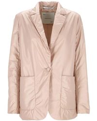 EMMA & GAIA - Veste Matelassée À Col À Revers Crantés - Lyst