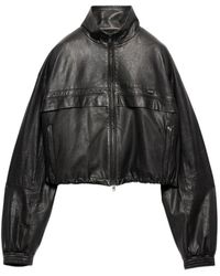 Prada - Nappa-Leather Jacket - Lyst