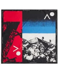 Maison Kitsuné - Polarized Graphic-Print Silk Scarf - Lyst